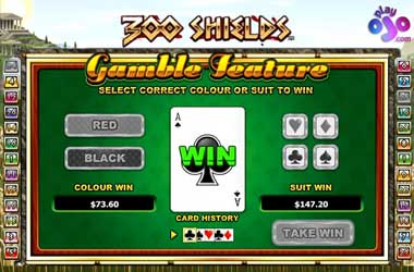 card based gamble feature in slots