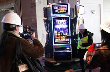 new slot machine arriving at a casino