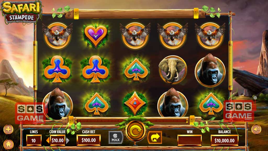 Safari Stampede Slots by Dragon Gaming
