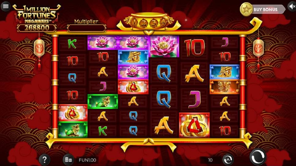 Screenshot of 1 Million Fortunes Megaways slot from IronDog