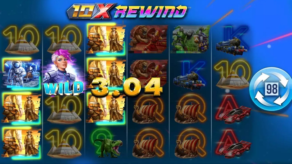 Screenshot of 10x Rewind slot from Yggdrasil Gaming