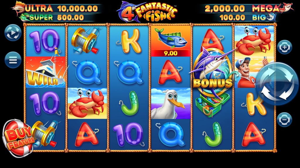 Screenshot of 4 Fantastic Fish slot from Yggdrasil Gaming