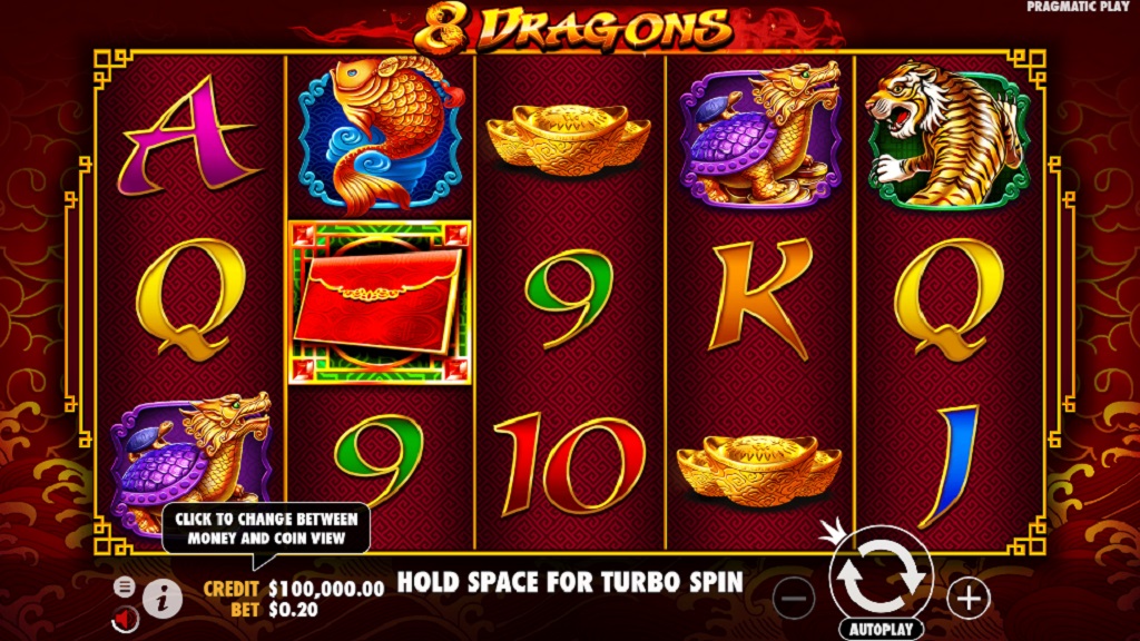 Screenshot of 8 Dragons slot from Pragmatic Play