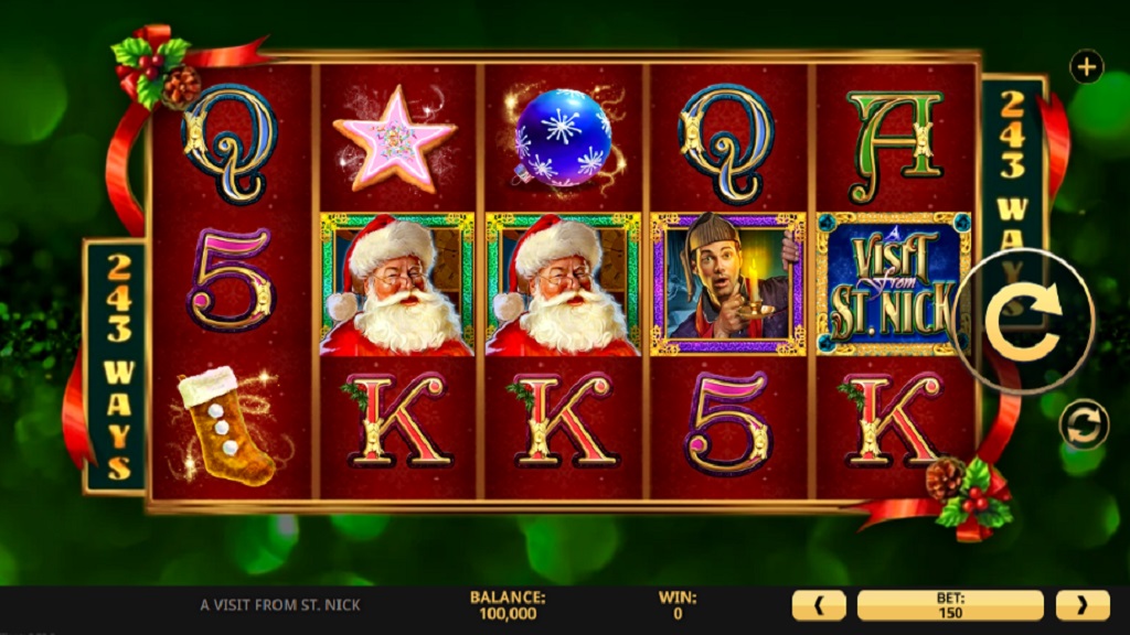 Screenshot of A Visit from St Nick slot from High 5