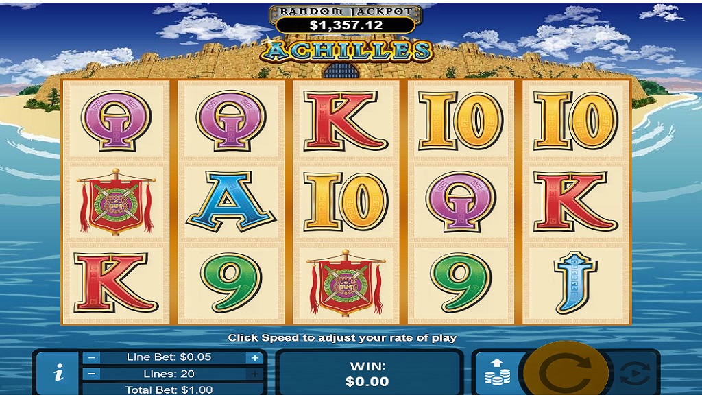 Screenshot of Achilles slot from Real Time Gaming