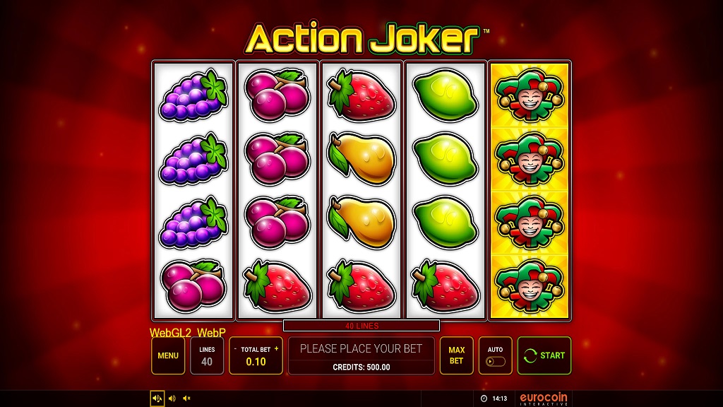 Screenshot of Action Joker slot from Green Tube