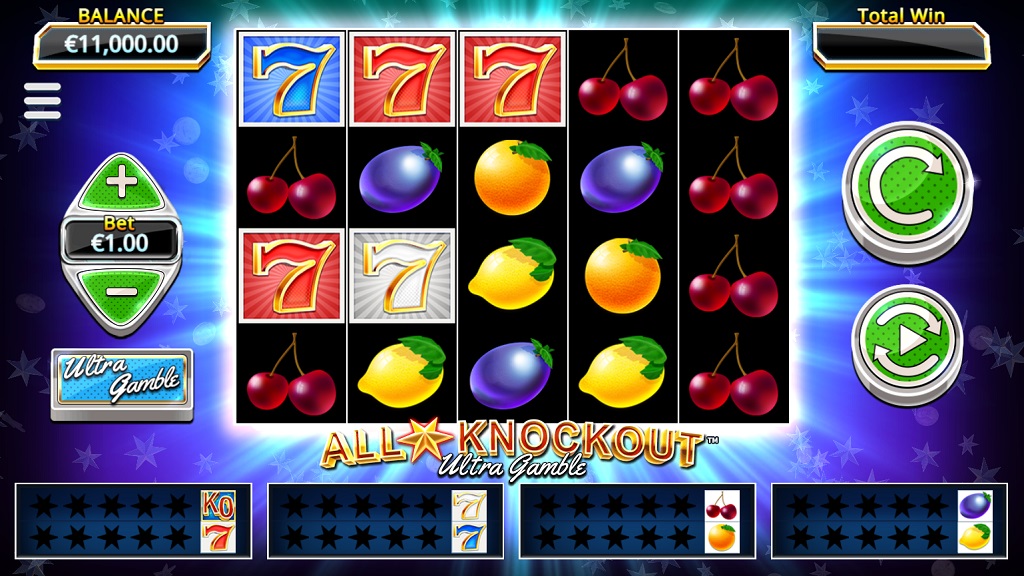 Screenshot of All Star Knockout Ultra Gamble slot from Yggdrasil Gaming