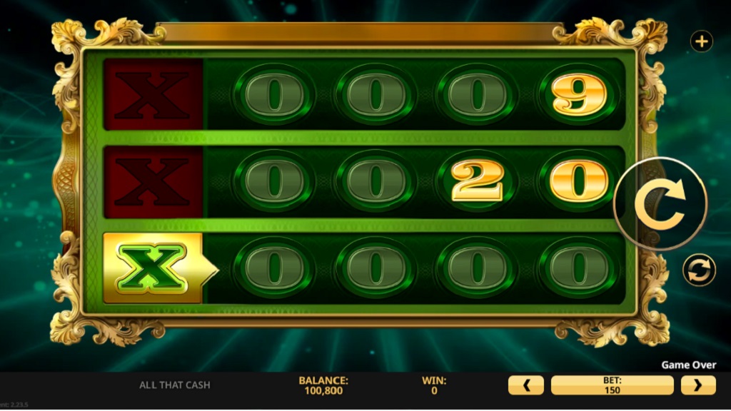 Screenshot of All That Cash slot from High 5