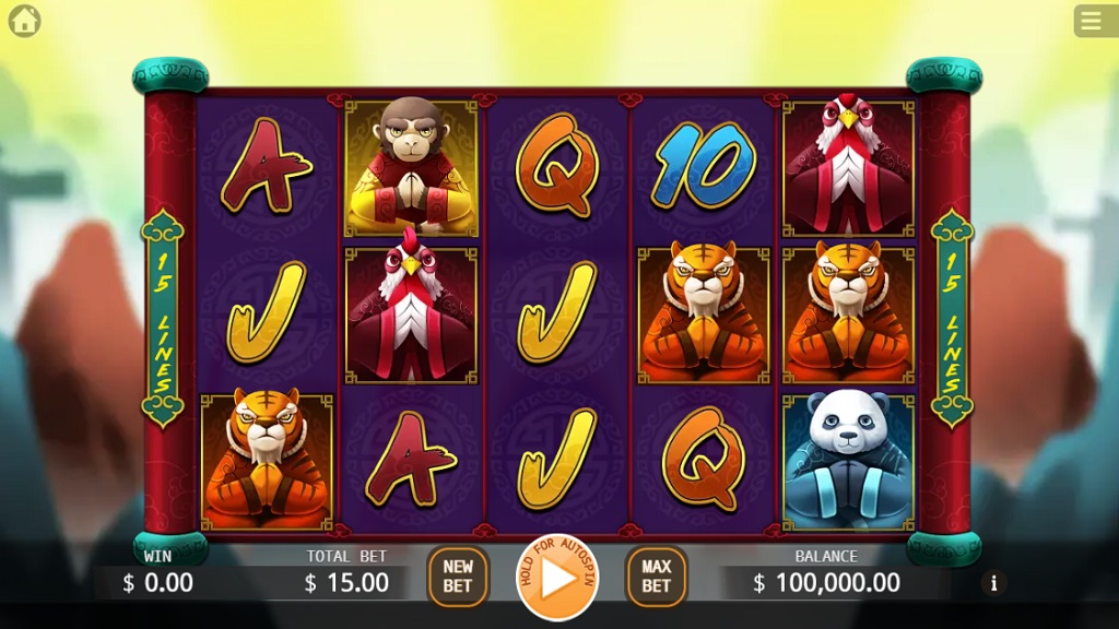 Screenshot of Animal Dojo slot from Ka Gaming