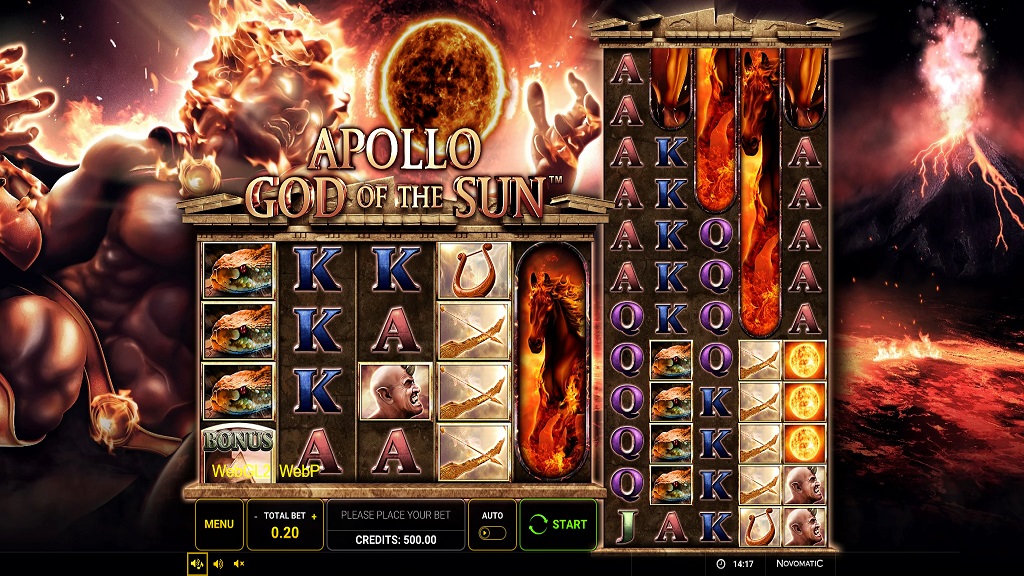 Screenshot of Apollo - God of the Sun slot from Green Tube