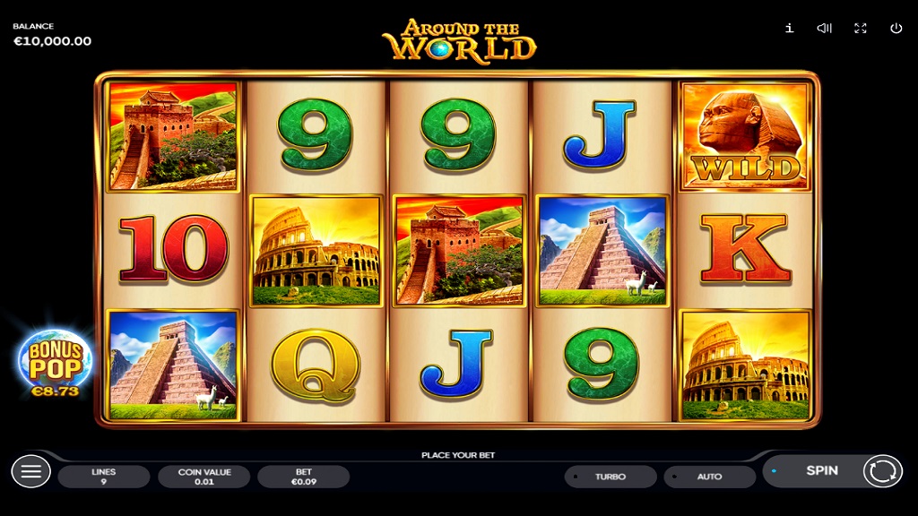 Screenshot of Around the World slot from Endorphina