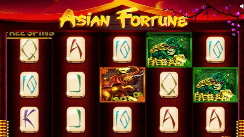 Screenshot of Asian Fortunes Linked slot from Green Tube