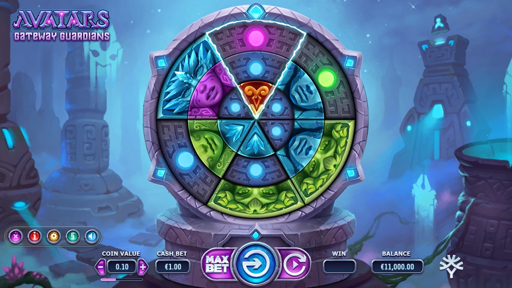 Screenshot of Avatars Gateway Guardians slot from Yggdrasil Gaming