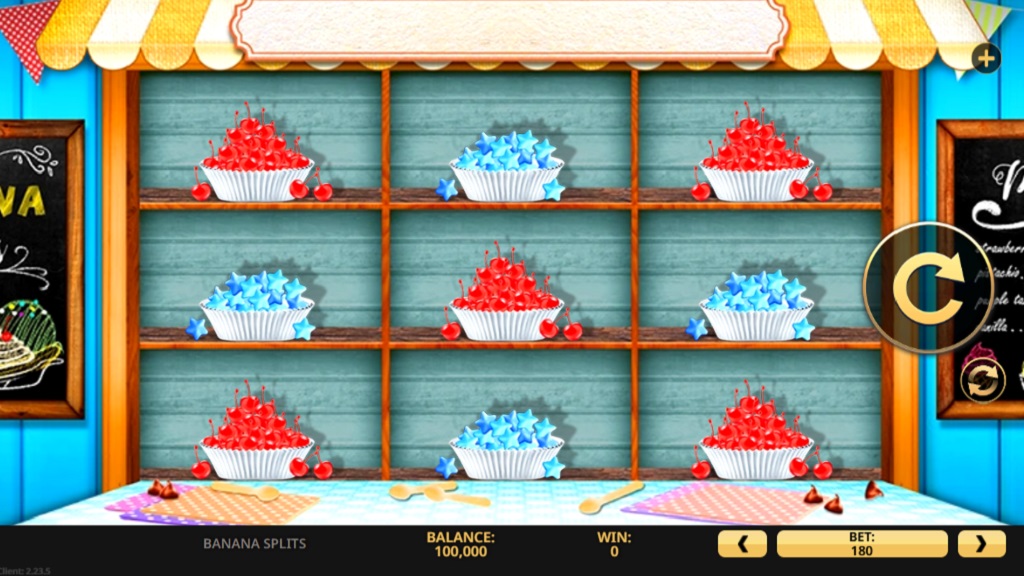 Screenshot of Banana Splits slot from High 5