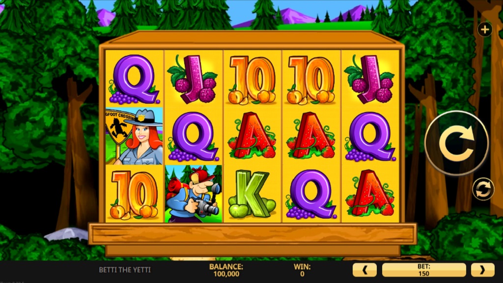 Screenshot of Betti the Yetti slot from High 5