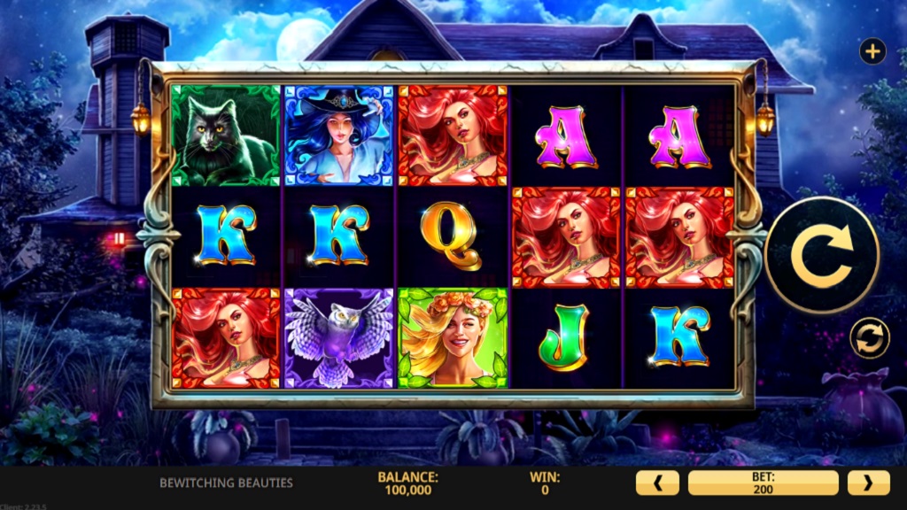Screenshot of Bewitching Beauties slot from High 5