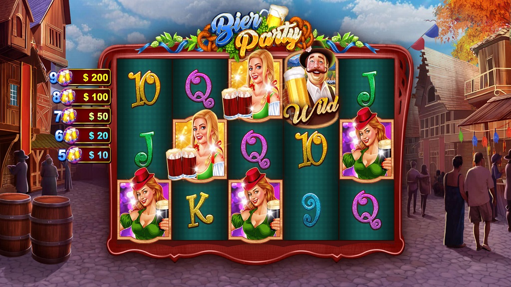 Screenshot of Bier Party slot from Pariplay