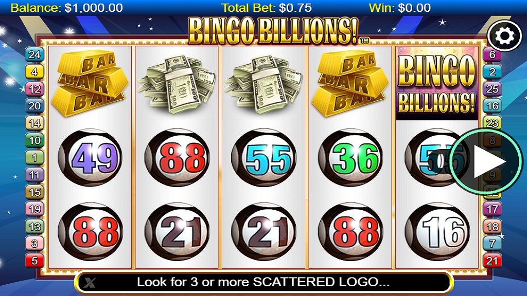 Screenshot of Bingo Billions slot from NextGen Gaming