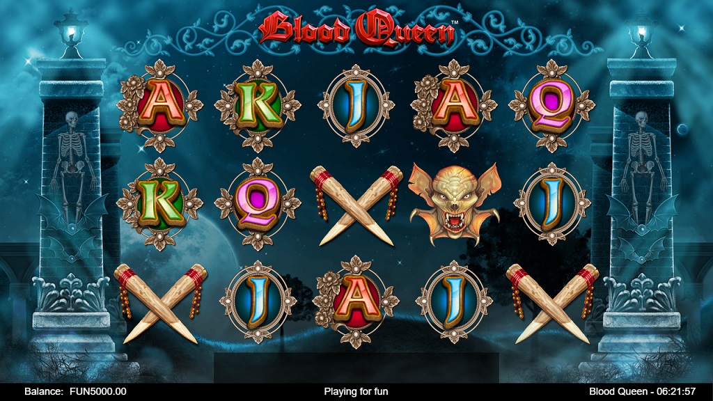 Screenshot of Blood Queen slot from IronDog