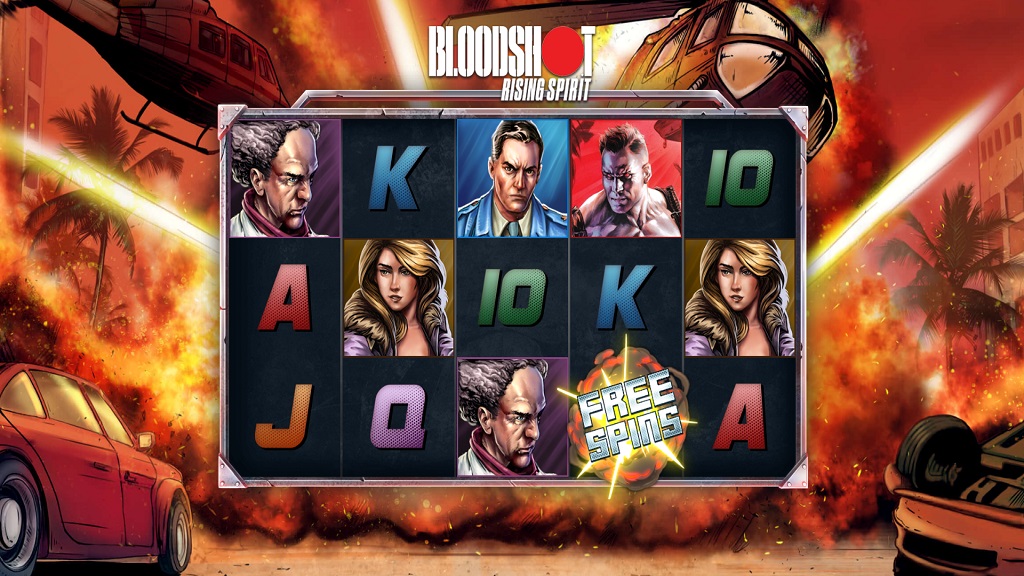 Screenshot of Bloodshot Rising Spirit slot from Pariplay
