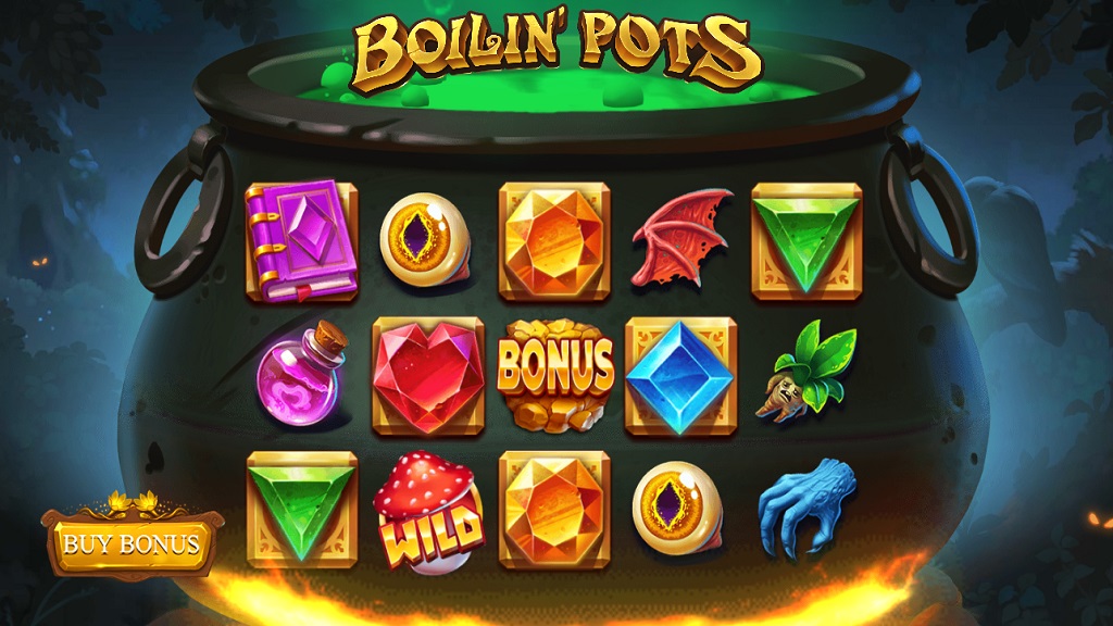 Screenshot of Boilin Pots slot from Yggdrasil Gaming