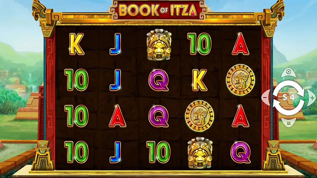 Screenshot of Book of Itza slot from Pariplay
