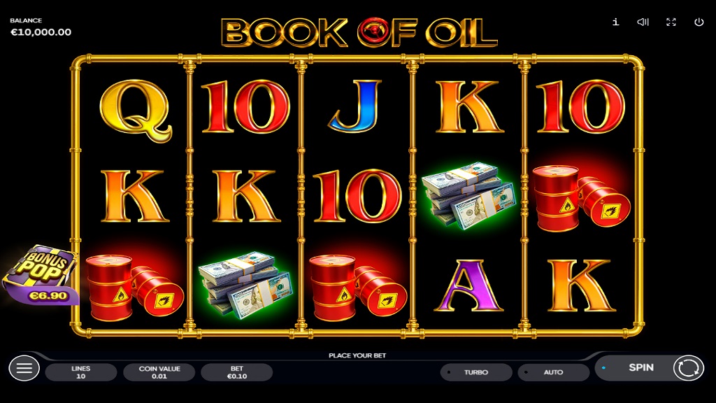 Screenshot of Book of Oil slot from Endorphina