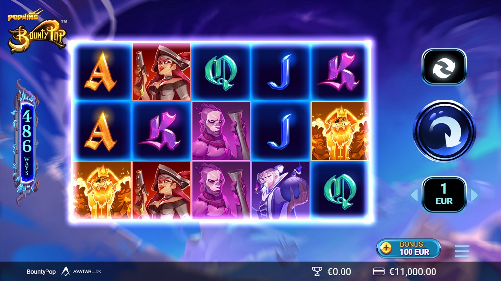 Screenshot of BountyPop slot from Yggdrasil Gaming