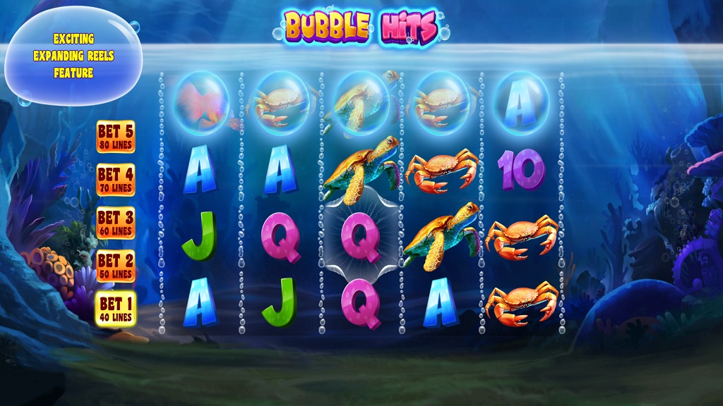 Screenshot of Bubble Hits slot from Pariplay