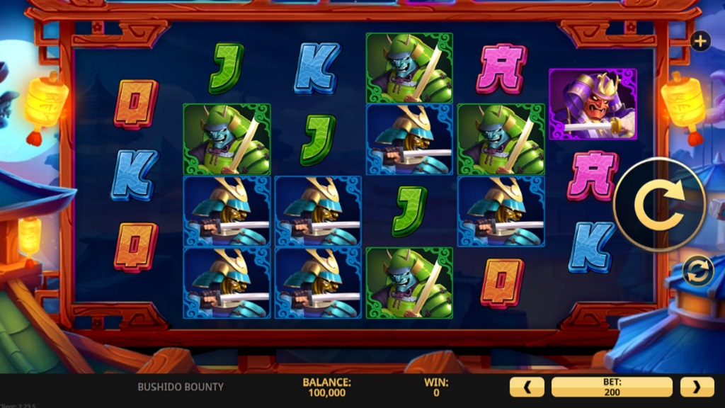 Screenshot of Bushido Bounty slot from High 5