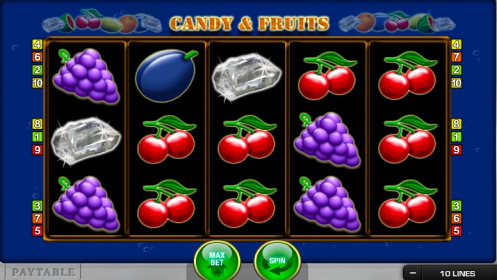 Screenshot of Candy and Fruit slot from Merkur Gaming