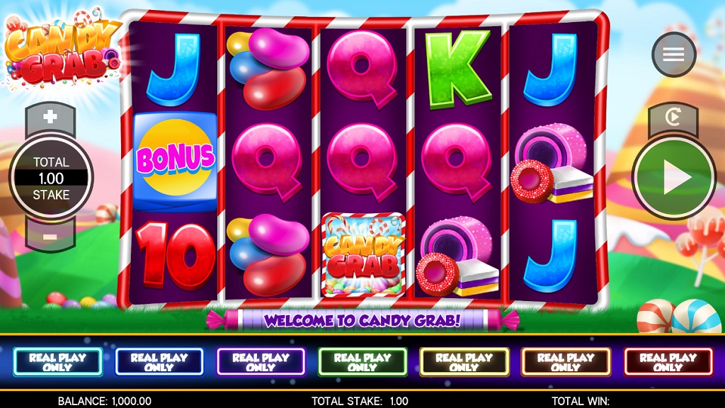 Screenshot of Candy Grab slot from Core Gaming