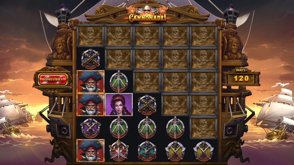 Screenshot of Cannonade slot from Yggdrasil Gaming