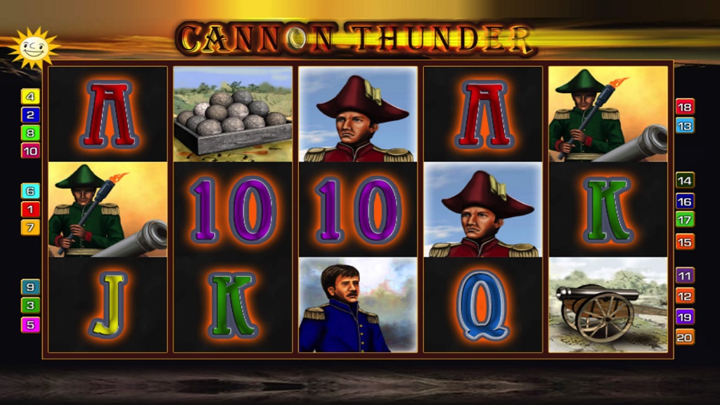 Screenshot of Cannon Thunder slot from Merkur Gaming