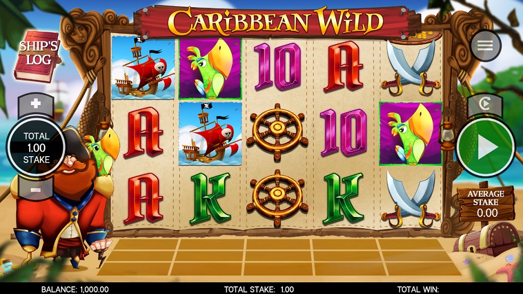 Screenshot of Caribbean Wild slot from Core Gaming