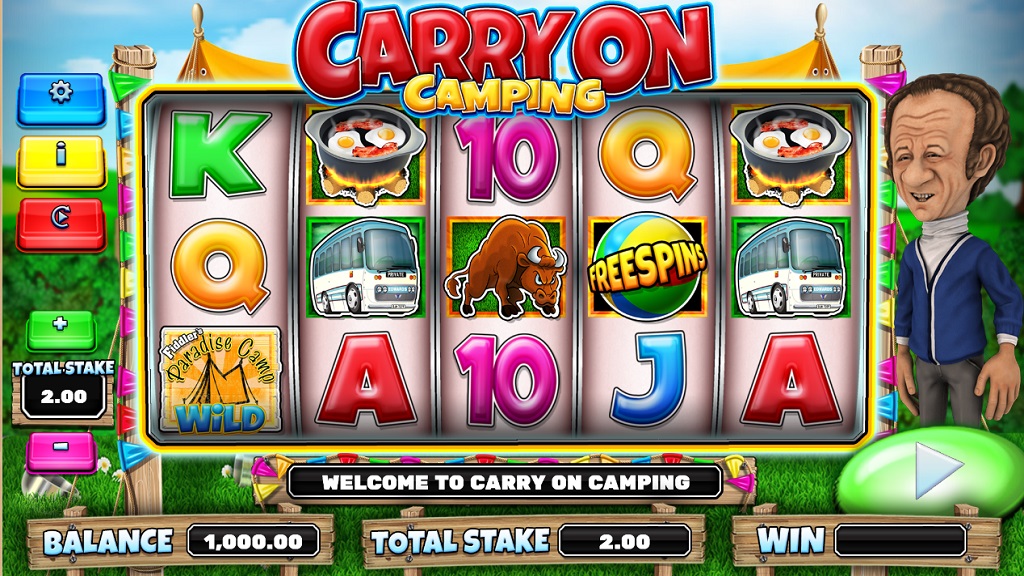 Screenshot of Carry On Camping slot from Core Gaming