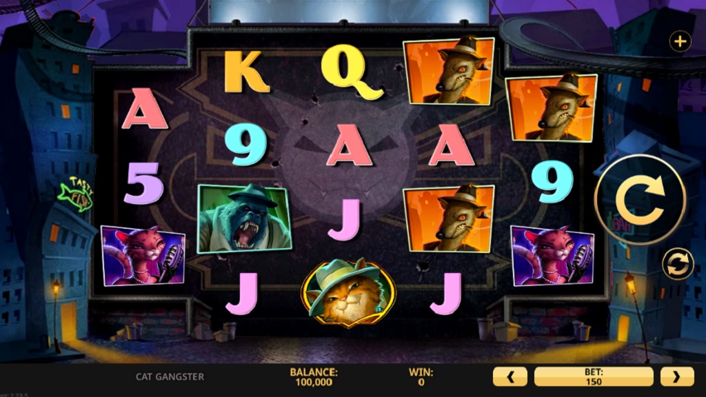 Screenshot of Cat Gangster slot from High 5