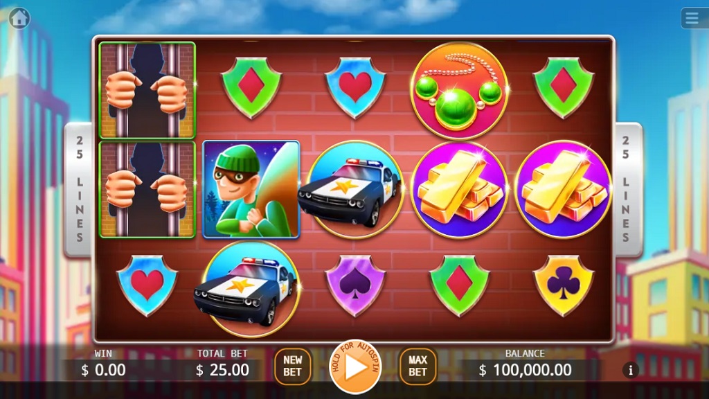 Screenshot of Catch The Thief slot from Ka Gaming
