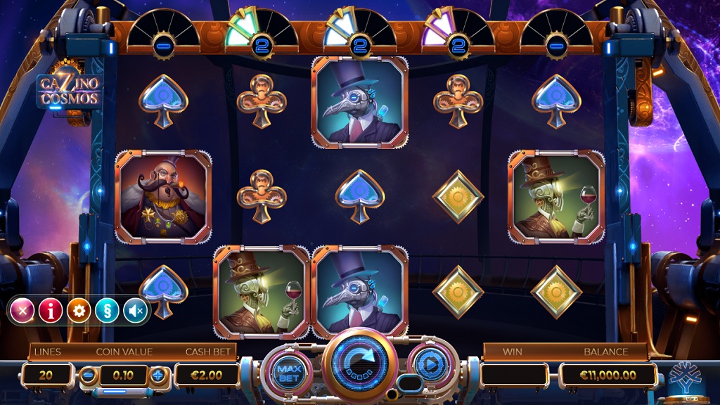 Screenshot of Cazino Cosmos slot from Yggdrasil Gaming