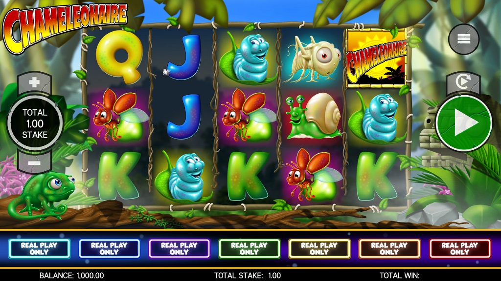 Screenshot of Chameleonaire slot from Core Gaming