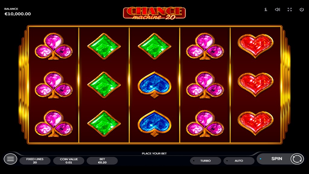 Screenshot of Chance Machine 20 slot from Endorphina