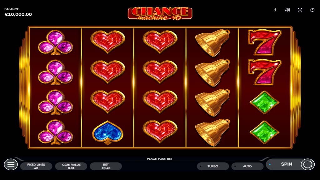 Screenshot of Chance Machine 40 slot from Endorphina