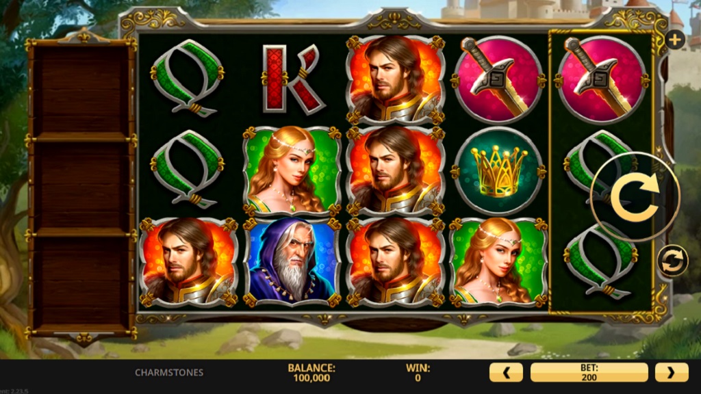 Screenshot of Charm Stones slot from High 5