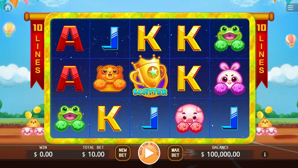Screenshot of Cheerleading Team slot from Ka Gaming