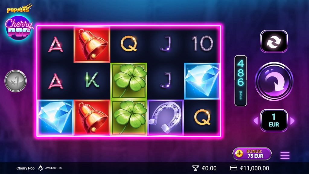 Screenshot of CherryPop slot from Yggdrasil Gaming