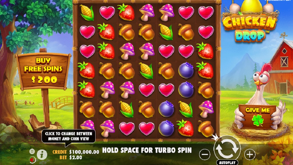 Screenshot of Chicken Drop slot from Pragmatic Play