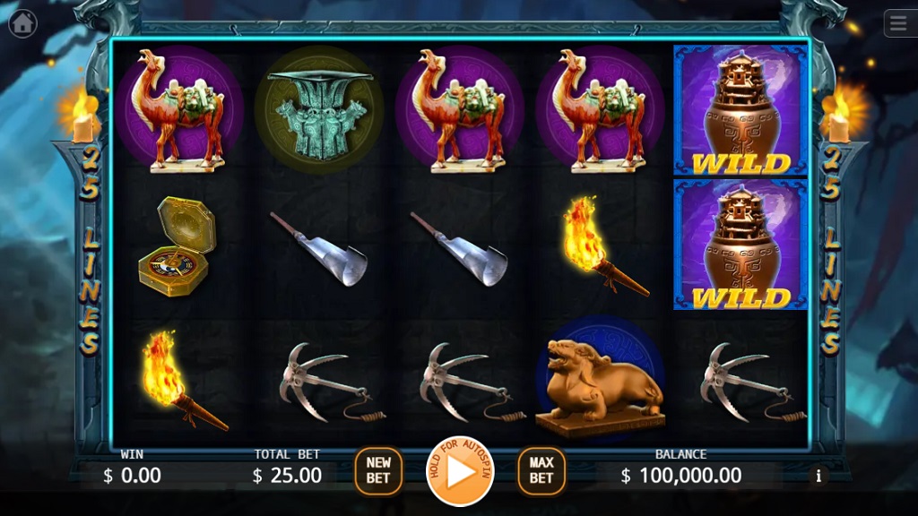 Screenshot of Chinese Ancient Tomb slot from Ka Gaming