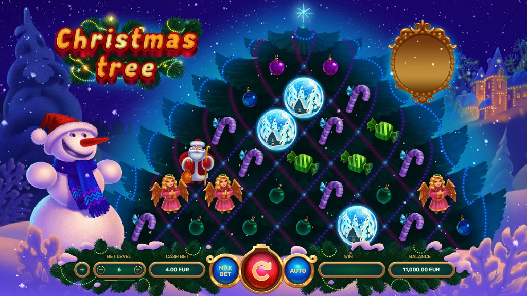Screenshot of Christmas Tree slot from Yggdrasil Gaming