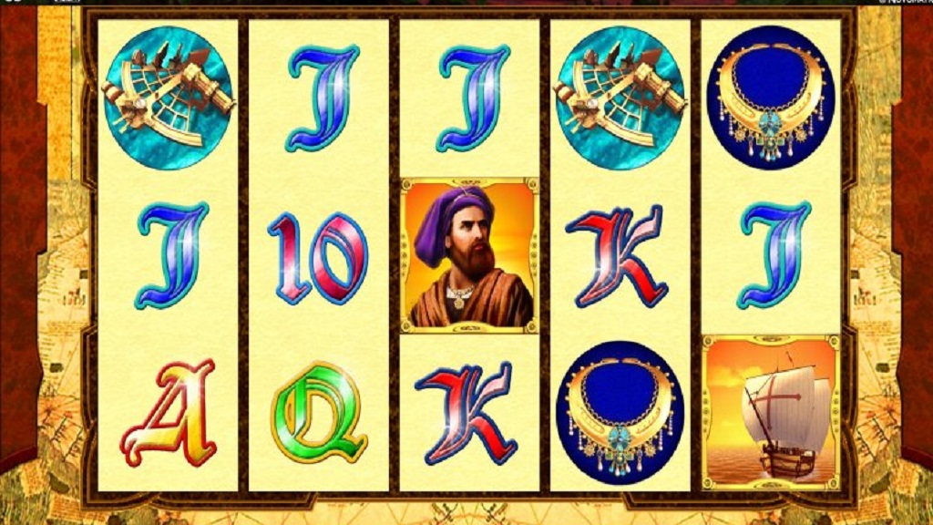 Screenshot of Columbus slot from Green Tube