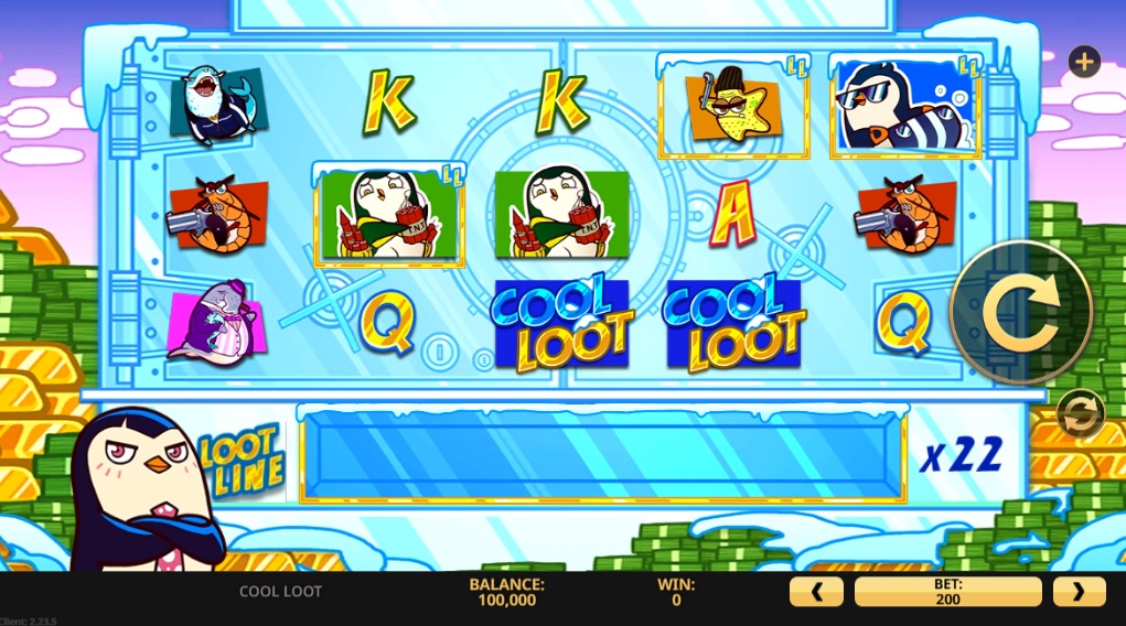 Screenshot of Cool Loot slot from High 5
